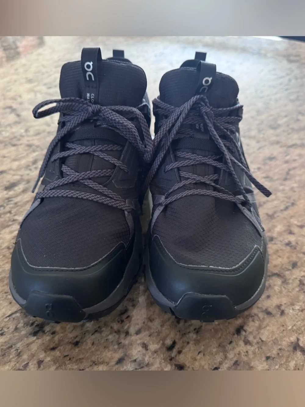NEW On Cloud Horizon Waterproof Trail Running Hiking Shoe Black & Grey SIZE W8.5 - Picture 4 of 4